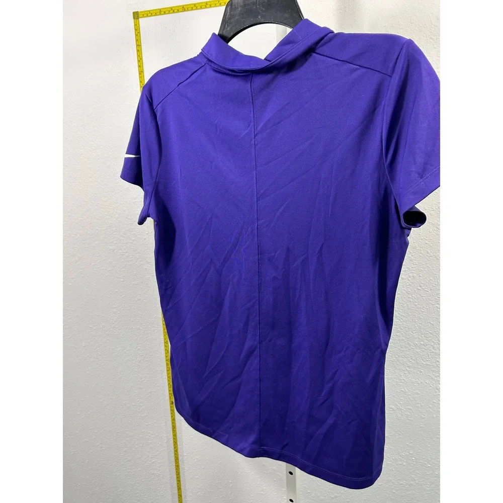 Nike Golf Womens Dri-FIT Polo Shirt Purple Isleworth Fitness & Spa‎ Size Large